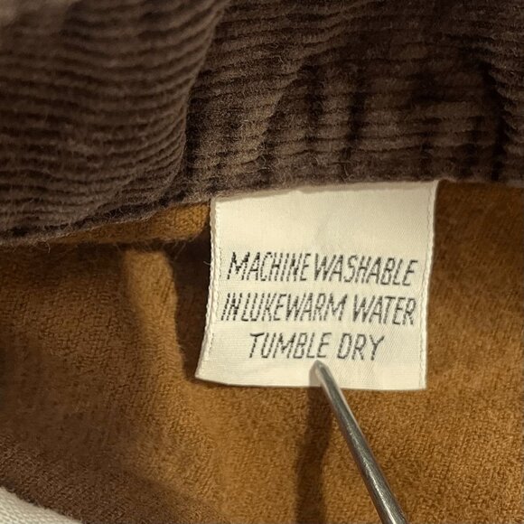 Male Slacks Brown 70s Corduroy Bellbottoms Scovall Zip Flare Jeans Size 34x32. - Picture 9 of 9